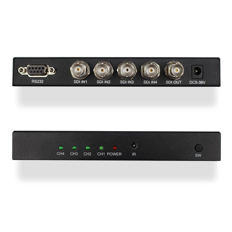 HDSUNWSTD SDI 4x1 Switch 4 Channels SDI Signal to A SDI Signal Channel Support Full-HD SDI Signal Input and Output - Image 2